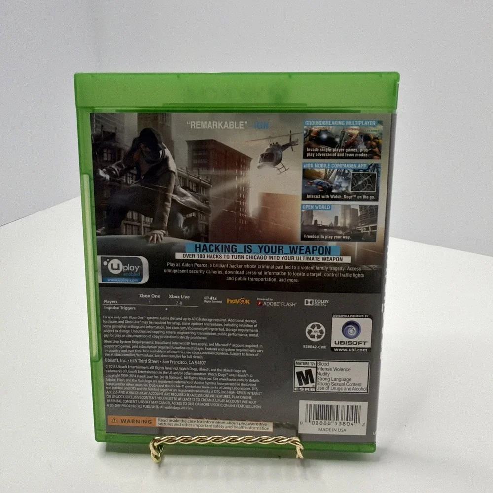 Watch Dogs For Xbox One Preowned